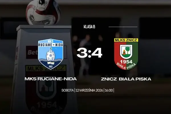 Derby dla Znicza! Drugi zespół wygrał z Nidą 4:3 po golu w ostatniej akcji