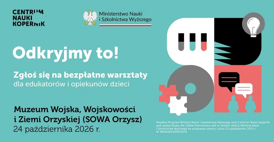 Bezpłatne warsztaty „Odkryjmy to!” w Orzyszu – ucz się, jak wspierać dzieci w eksperymentowaniu